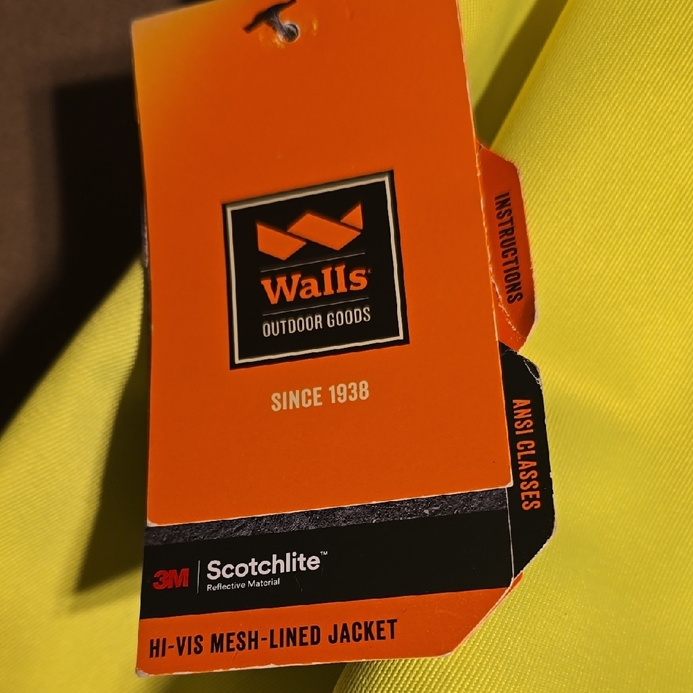 Walls Mens High-Visibility Work Jacket - Picture 5 of 5